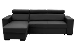 Narożnik z ekoskóry czarny MATRIX