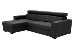 Narożnik z ekoskóry czarny MATRIX