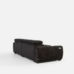 Narożnik z elektryczną regulacją siedziska ciemnoszary BULL S prawy