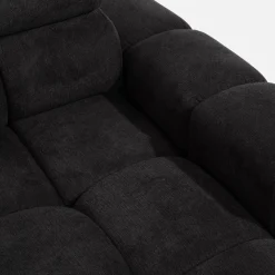 Narożnik z elektryczną regulacją siedziska ciemnoszary BULL S prawy