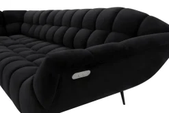 Narożnik z elektrycznie wysuwanym siedziskiem czarny GAPPA lewy