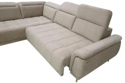 Narożnik z elektrycznie wysuwanym siedziskiem CALVARO L lewy