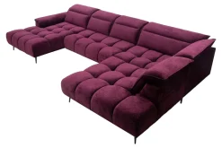 Narożnik z elektrycznie wysuwanym siedziskiem MONTANA XL prawy