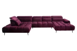 Narożnik z elektrycznie wysuwanym siedziskiem MONTANA XL lewy