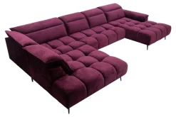 Narożnik z elektrycznie wysuwanym siedziskiem MONTANA XL lewy