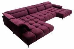 Narożnik z elektrycznie wysuwanym siedziskiem MONTANA XL lewy