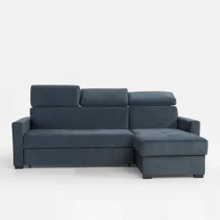 Narożnik z funkcją spania szaroniebieski FEN