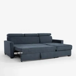 Narożnik z funkcją spania szaroniebieski FEN