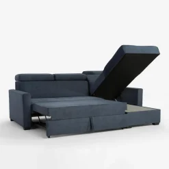 Narożnik z funkcją spania szaroniebieski FEN