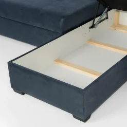 Narożnik z funkcją spania szaroniebieski FEN