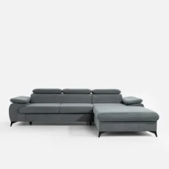 Narożnik z funkcją spania SCALA prawy szary