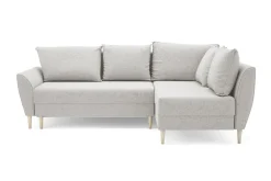 Narożnik z funkcją spania szarobeżowy MONACO