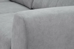 Narożnik z funkcją spania szary TENDER lewy