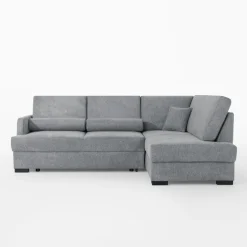 Narożnik z podnoszonym oparciem szary ELTON prawy