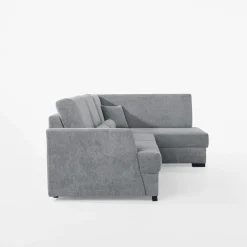 Narożnik z podnoszonym oparciem szary ELTON prawy