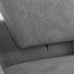 Narożnik z podnoszonym oparciem szary ELTON prawy