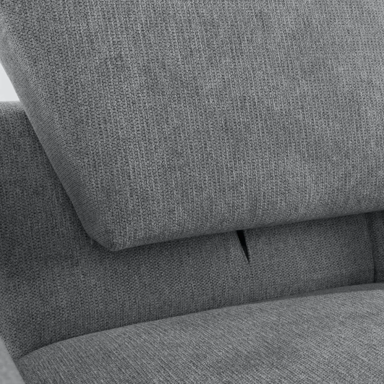 Narożnik z podnoszonym oparciem szary ELTON prawy