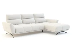 Narożnik z przesuwanym oparciem ADILIO lewy