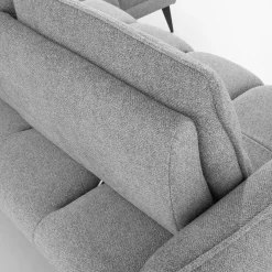 Narożnik z regulacją głębokości siedziska szary CAMPINA MINI lewy