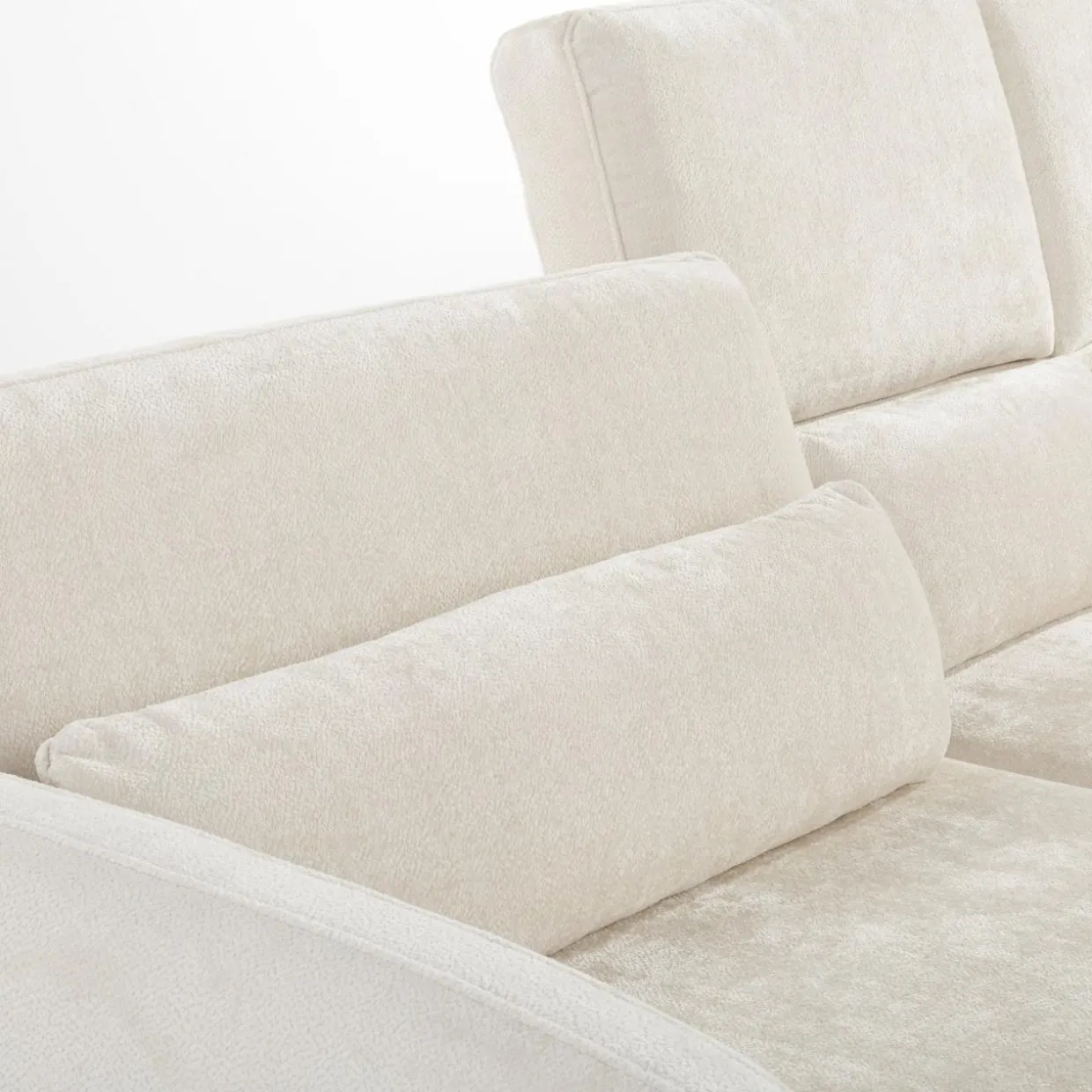 Narożnik z regulacją siedziska biały ILUSIO MINI lewy