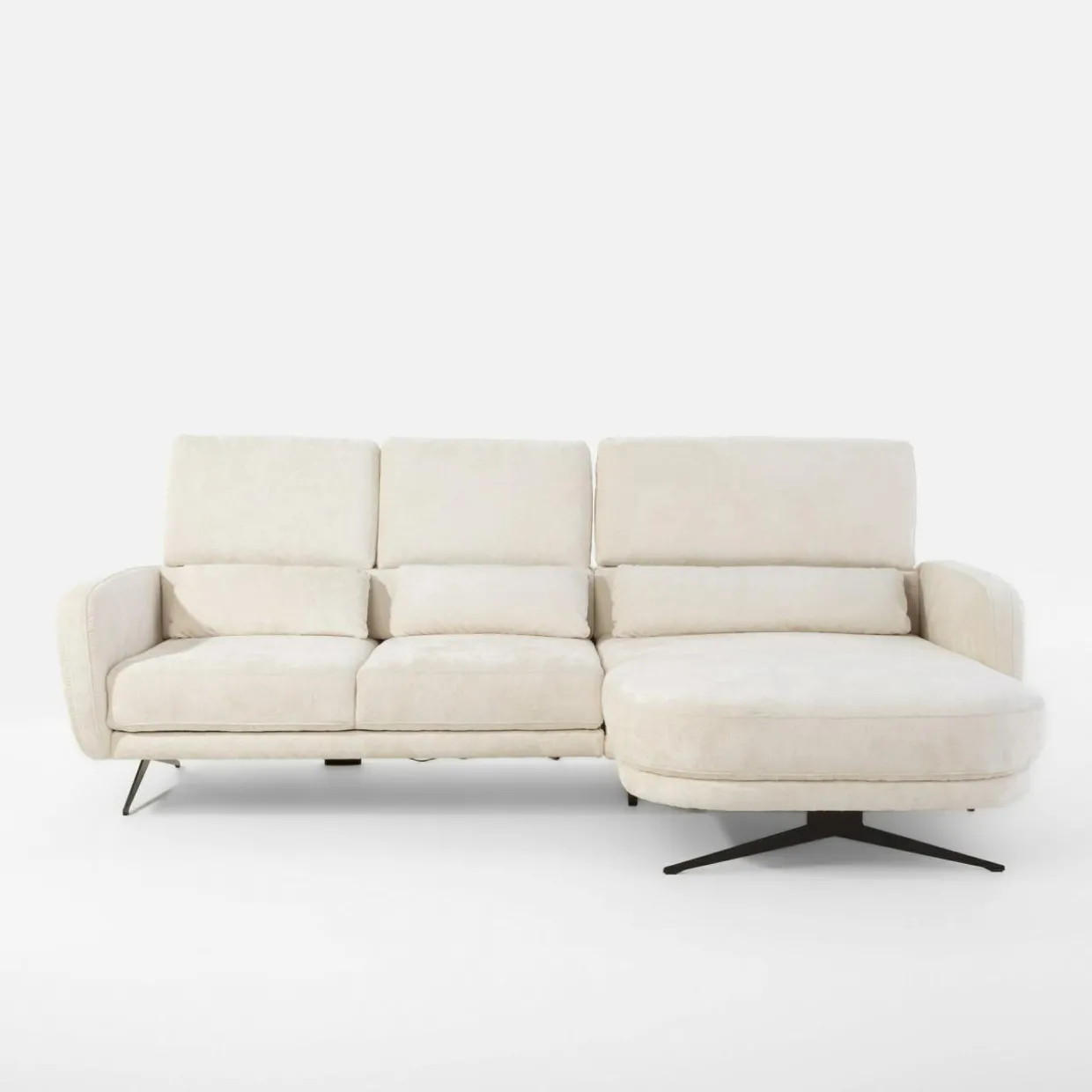 Narożnik z regulacją siedziska biały ILUSIO MINI prawy