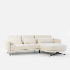 Narożnik z regulacją siedziska biały ILUSIO MINI prawy