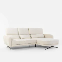 Narożnik z regulacją siedziska biały ILUSIO MINI prawy