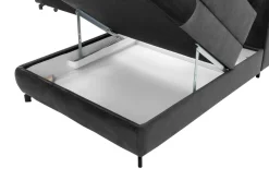 Narożnik z regulacją zagłówków ciemnoszary MAROLA lewy