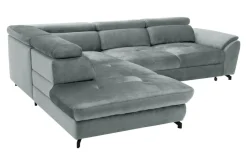 Narożnik z regulacją zagłówków szary MAROLA prawy