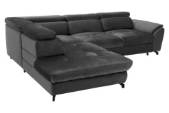 Narożnik z regulacją zagłówków grafitowy MAROLA prawy