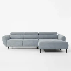 Narożnik z regulowanym siedziskiem szary ALISSON S prawy