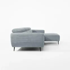 Narożnik z regulowanym siedziskiem szary ALISSON S prawy