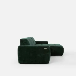 Narożnik z regulowanym siedziskiem SAVINON S butelkowa zieleń prawy