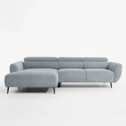 Narożnik z regulowanym siedziskiem szary ALISSON S lewy