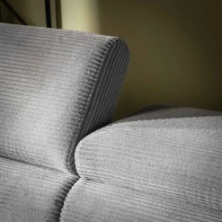 Narożnik z regulowanym siedziskiem szary ALISSON S lewy