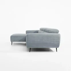 Narożnik z regulowanym siedziskiem szary ALISSON S lewy