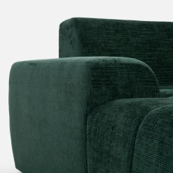 Narożnik z regulowanym siedziskiem SAVINON S butelkowa zieleń lewy