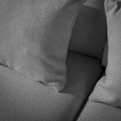 Narożnik z regulowanymi zagłówkami szary MONSON