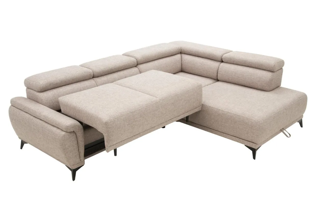 Narożnik z regulowanymi zagłówkami ATLANTA prawy