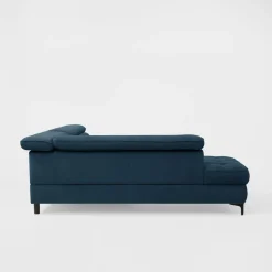 Narożnik z regulowanymi zagłówkami granatowy NALA prawy