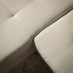 Narożnik z regulowanymi zagłówkami kremowy MONSON