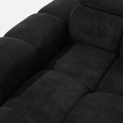 Narożnik z regulowanymi zagłówkami ciemnoszary BULL S lewy