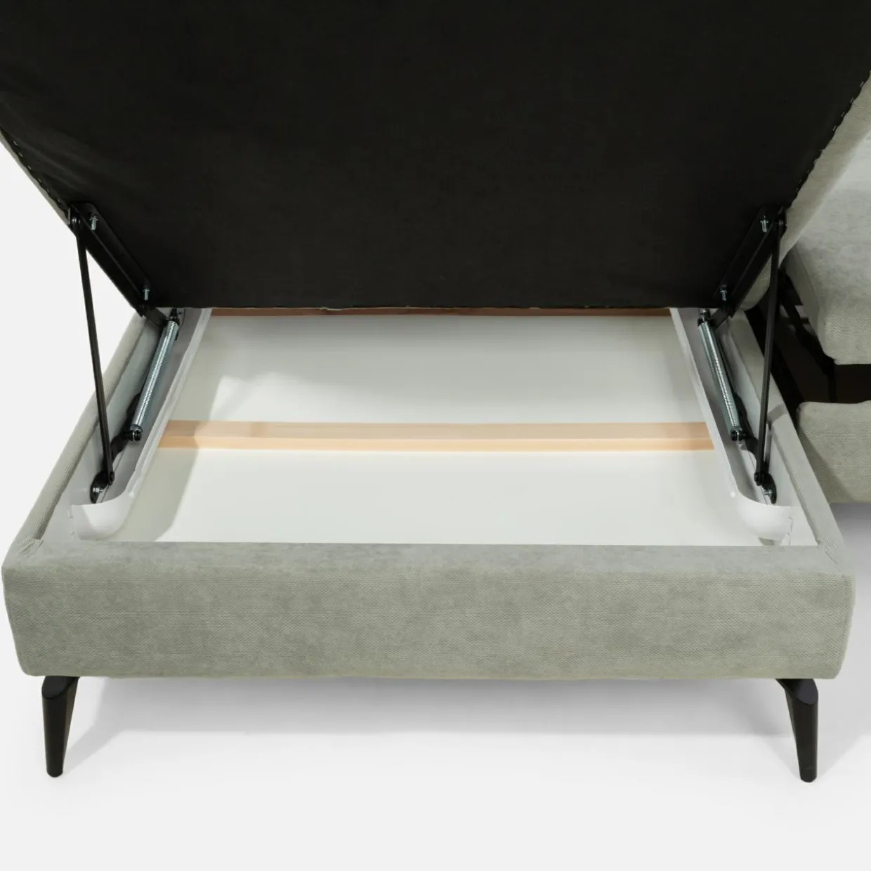 Narożnik z regulowanymi zagłówkami jasnoszary JAZZY L lewy