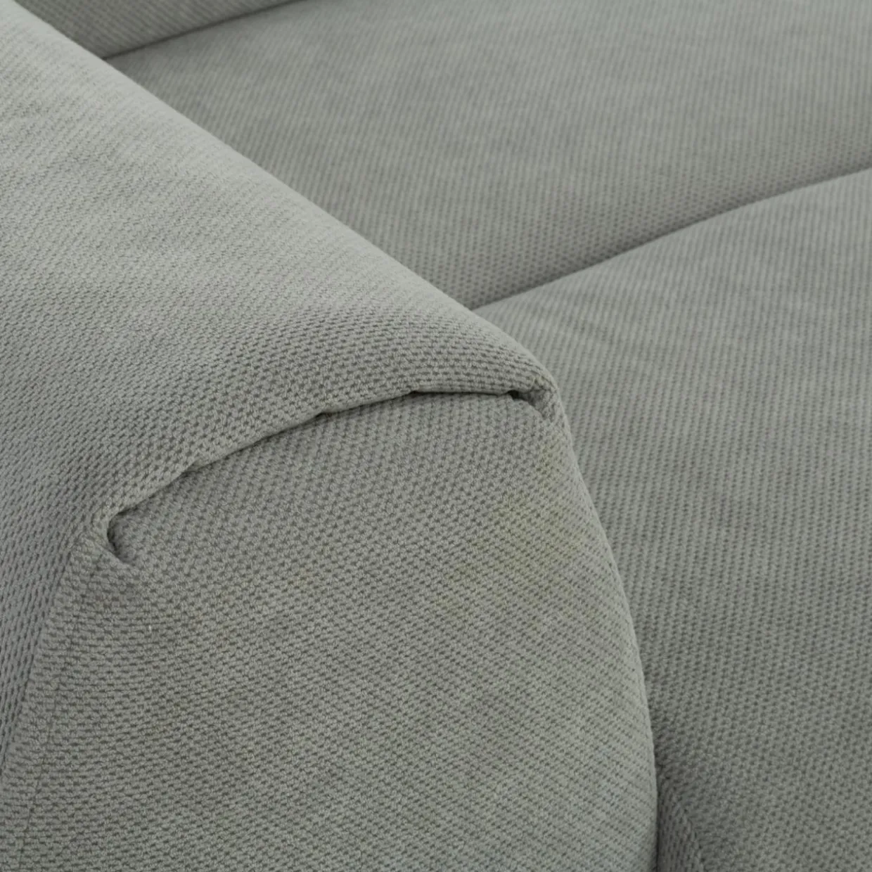 Narożnik z regulowanymi zagłówkami jasnoszary JAZZY L lewy