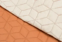 Narzuta dwustronna beżowo-ceglana ADELE 220x240 cm