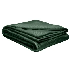 Narzuta na łóżko pikowana w liście zielona FERN 240x260 cm