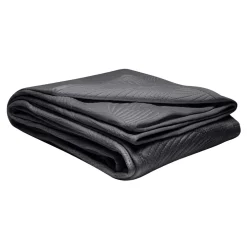 Narzuta na łóżko pikowana w liście FERN szara 180x200 cm