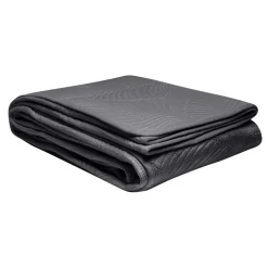 Narzuta na łóżko pikowana w liście szara FERN 200x220 cm