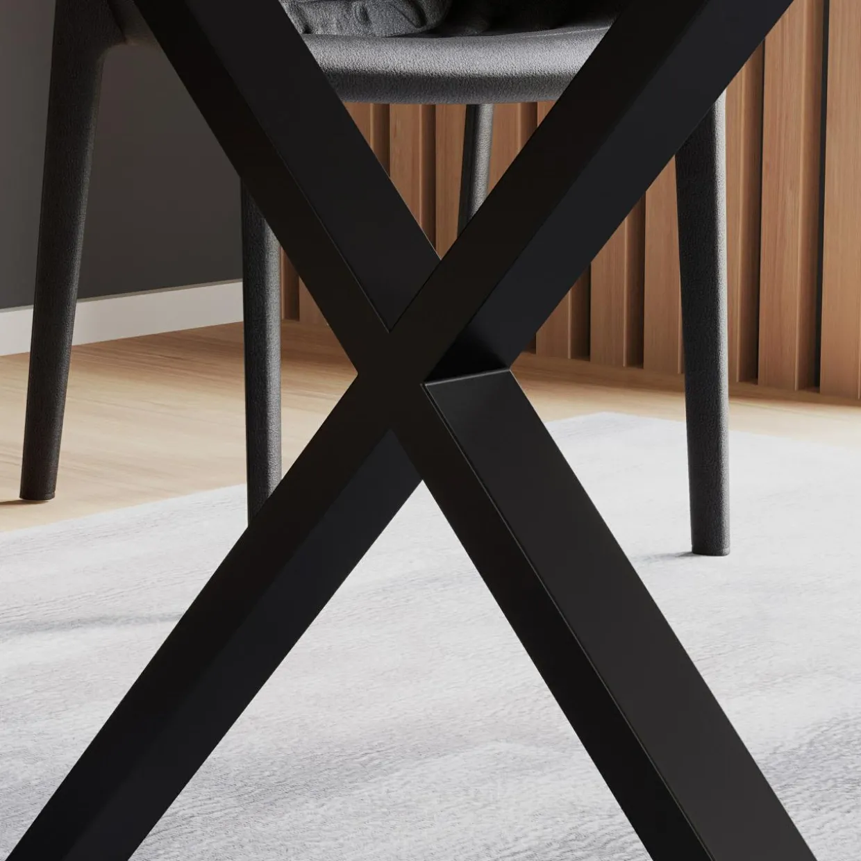 Nogi metalowe typu X do stołu MODUL