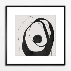 Obraz abstrakcyjny CHAOTIC CIRCLE II 50x50 cm